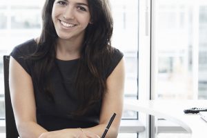 Portrait of business woman smiling